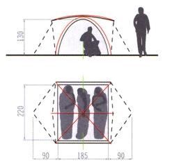 Vaude Campo Grande 3-4P -Günstiges Biwak Traum Geschäft 11493 grund