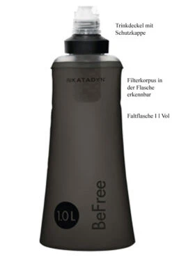 Katadyn BeFree Water Filtration System 1L - Black Edition
