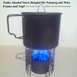 Toaks Titanium Siphon Alcohol Stove M Topfhalter -Günstiges Biwak Traum Geschäft STV01 3