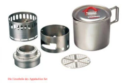 Evernew Ti Mug Pot 500 Stove Set Aka Appalachian Set -Günstiges Biwak Traum Geschäft eca268r